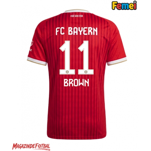 Bayern Munich Nathaniel Brown #11 Tricou Fotbal Replică 2026-27 Femei Acasa Bayern Munich Nathaniel Brown #11 Tricou Fotbal Replică 2026-27 Femei Acasa